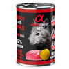 Alpha spirit pork & apple tin 400g