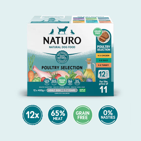 Naturo poultry selection 12 trays 12x400g