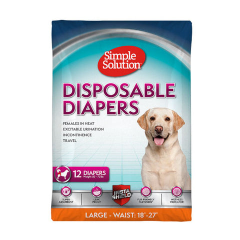 Simple solution disposable diapers L/XL