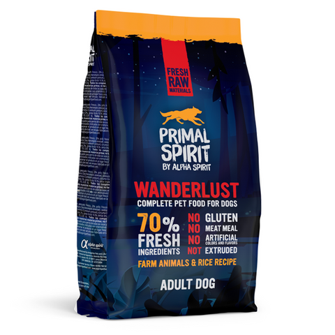 Primal spirit dog wanderlust 1kg