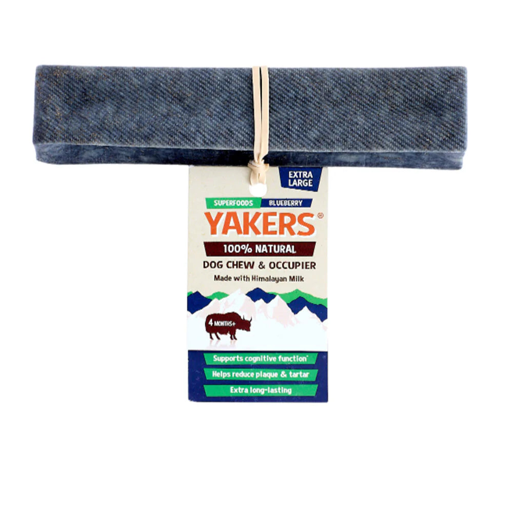 Yakers dog chew XL blueberry 150g