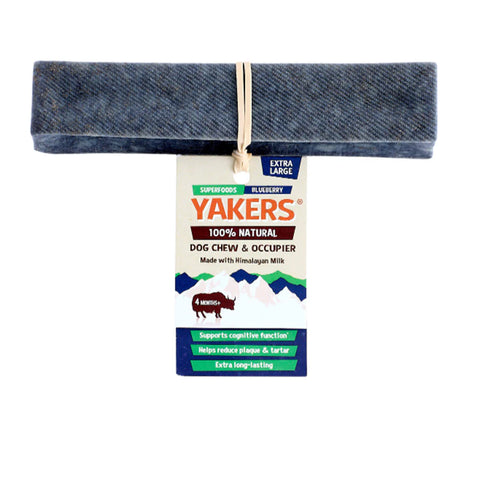 Yakers dog chew XL blueberry 150g