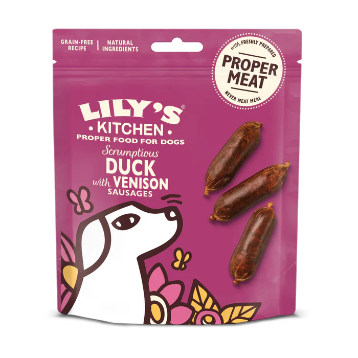 Lilys Kitchen Duck & Ven Sausages 70g