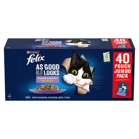 Felix AGAIL favourites selection in jelly 40 pack 3.4kg