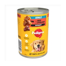 Pedigree beef with liver tin 385g