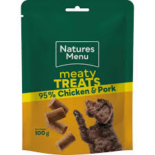 Natures menu meaty treats chicken & pork 50g