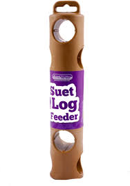 Suet to go log feeder