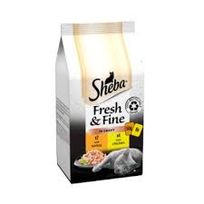 Sheba Fresh & Fine Poultry in Grvy 6 pack 6x50g