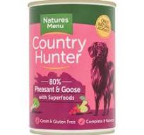 Natures Menu Country Hunter pheasant/goose can 400g