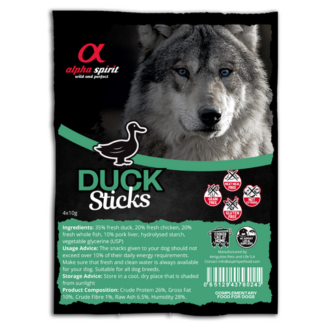 Alpha spirit duck sticks 160g