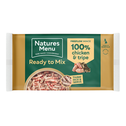 Natures menu ready to mix mince chicken & tripe 2kg