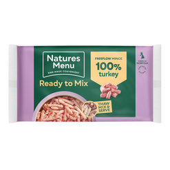 Natures menu ready to mix mince turkey 2kg