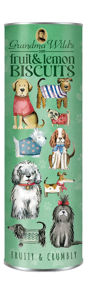 Dog in jumpers fruit & lemon biscuits