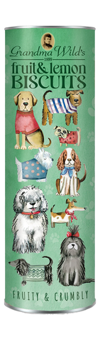 Dog in jumpers fruit & lemon biscuits