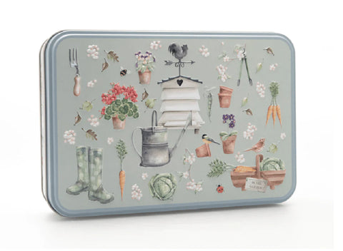Garden & beehive tin shortbread