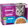 Whiskas 7+ Fish Favs in Jelly 12 x pouch 12x85g