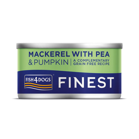 Fish4Dogs Mackerel with Pea 85g can