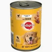 Pedigree with chicken in jelly tin 385g