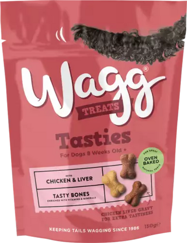 Wagg tasties chicken & liver 125g