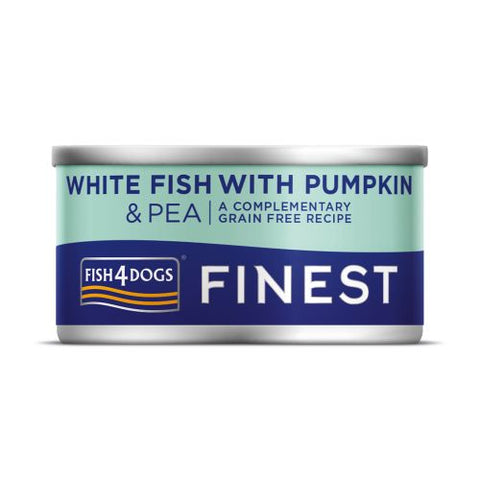 Fish4Dogs White Fish with Pumpkin 85g can